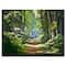 Designart - Bright Green Forest in Morning - Landscape Photography Canvas Print